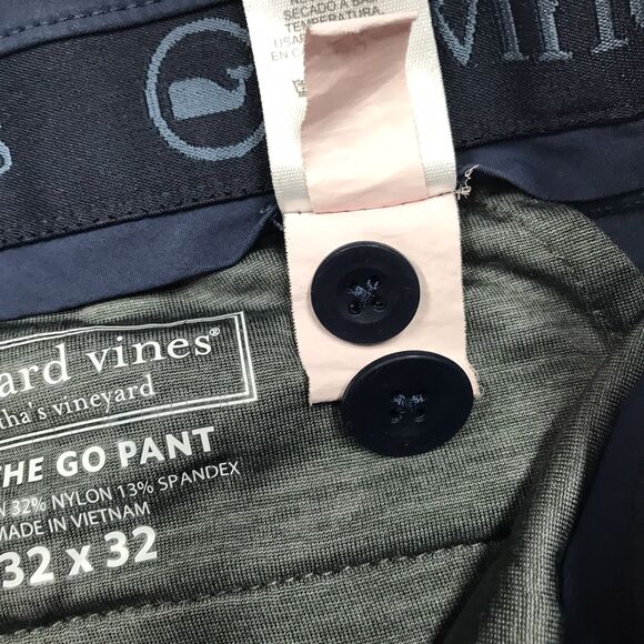 VINEYARD VINES Pant Men 32x32 Navy Blue On The Go OTG Golf Chino Stretch - Picture 13 of 16